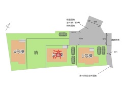 区画図■府中市若松町3　新築一戸建■