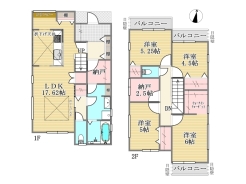 4号棟間取り図■府中市若松町3丁目　新築戸建て■