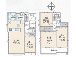 間取り■府中市栄町2　新築一戸建て■