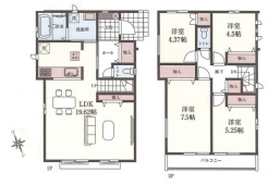 B号棟間取り図■小金井市前原町3　新築一戸建■