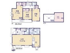 A号棟間取り図■府中市西原町4　新築一戸建て■