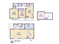 B号棟間取り図■府中市西原町4　新築一戸建て■