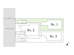区画図■八王子市散田町5　建築条件付き売地■