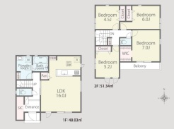3号棟間取り図■府中市四谷2　新築一戸建■