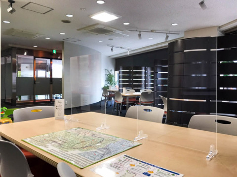 Saikyo Homeの飛沫飛散防止のパーティション