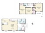 2区画建物参考プラン間取り図　3LDK　建物価格2200万円　建物面積93.15ｍ2■日野市大字日野　売地■