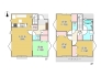 5区画参考プラン延べ床面積87.48ｍ２土地建物価格7690万円■国立市東3　売地■
