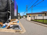 北側6ｍ×西側4ｍ公道に面しています■府中市若松町3　新築一戸建■