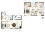 建物プラン間取り図
建物価格1798.5万円、建物面積89.42㎡■昭島市田中町3　売地■