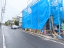 西側5.4ｍ道路に面しています。■国立市中1　新築一戸建て■