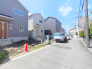 前面道路含む外観■府中市本町3　新築一戸建て■
