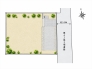 区画図■稲城市東長沼　建築条件付き売地■　