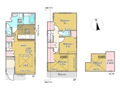 2号棟間取り■小金井市前原町1 新築一戸建て■