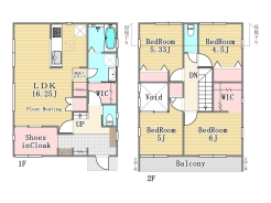 3号棟間取り■府中市美好町2 新築一戸建て■