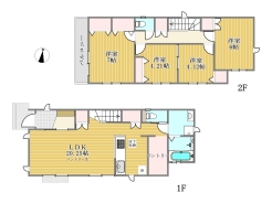C号棟間取り図■立川市幸町4 新築一戸建■