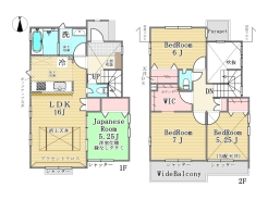 3号棟間取り■八王子市富士見町 新築一戸建て■