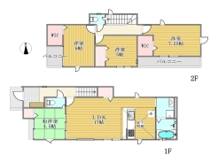 3号棟間取り■昭島市宮沢町3 新築一戸建て■
