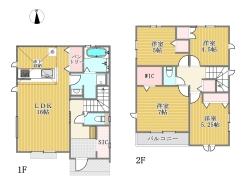 2号棟間取り■昭島市宮沢町3 新築一戸建て■
