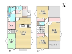 6区画参考プラン土地建物価格6890万円・土地価格5190万円■府中市白糸台1 売地■