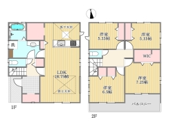 1号棟間取り図■国分寺市新町2丁目 新築戸建て■
