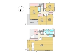1号棟間取り図■八王子市めじろ台3 新築一戸建■