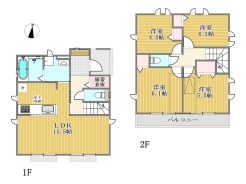 B号棟間取り図■小平市花小金井5 新築一戸建■