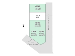 区画図■立川市栄町3 建築条件付き売地■