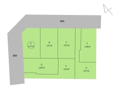 区画図■府中市住吉町3 売地■