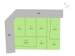 区画図■府中市住吉町3 売地■