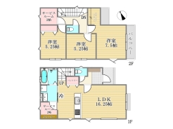 3区画参考プラン土地価格4190万円・総額5690万円■府中市多磨町2 売地■