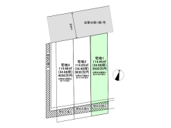 区画図■多摩市乞田 条件付き売地■