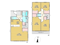 A号棟間取り図■小平市小川町1 新築一戸建■