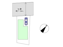 区画図■府中市是政2丁目 新築戸建て■