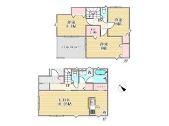 1号棟間取り図■立川市上砂町3 新築一戸建て■