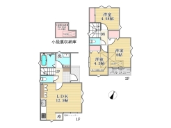 4号棟間取り図■立川市栄町3 新築一戸建て■