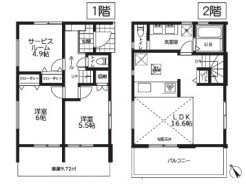 2号棟間取り■調布市深大寺北町3 新築一戸建て■