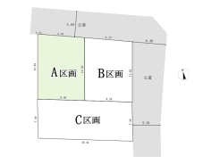 区画図■立川市柴崎町1 売地■