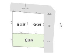 区画図■立川市柴崎町1 売地■