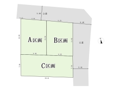 区画図■立川市柴崎町1 売地■
