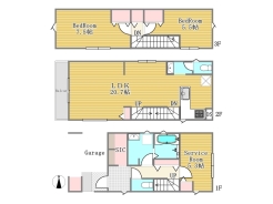 2号棟間取り図■八王子市元横山町1 新築一戸建て■