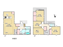 1号棟間取り図■府中市分梅町5 新築一戸建■