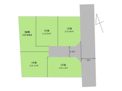 区画図■立川市幸町5 売地■