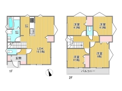 1号棟間取り図■昭島市拝島町1 新築一戸建て■