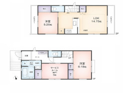 1号棟間取り図■国立市青柳1 新築一戸建■