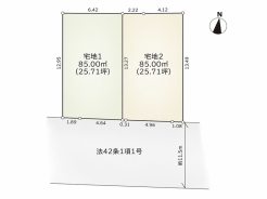 区画図■多摩市落合2 条件付き売地■