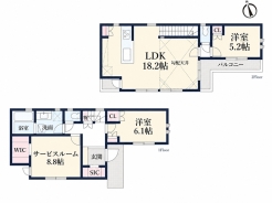 3号棟間取り図■日野市神明3 新築一戸建■