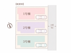 区画図■日野市神明3 新築一戸建■