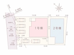 区画図■日野市南平2 新築一戸建■