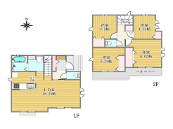 C号棟間取り図■立川市幸町5 新築一戸建■