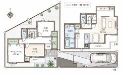 7号棟間取り図■立川市砂川町6 新築一戸建て■